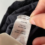 Malia Mills Dress Women X Small Black Grey Off Shoulder Bell‎ Sleeve Silk Blend Size XS Photo 4