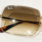 Ray-Ban  RECTANGLE 1969 Sunglasses in Polished Artista Gold Brown Lenses Photo 1