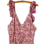 Faherty  Women’s Sz Large Organic Cotton Hyland Dress New NWT Pink Floral Tank Photo 3