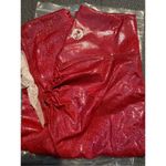 ACBikinis NWT Metallic V Waist Booty Scrunch Leggings in Red Size Small Photo 6