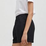 Acne Studios Merit Washed Out Black Chino Pull-On Shorts Photo 1