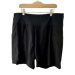 Baleaf Black Lined Shorts Side Hip Stash Pockets Women's XL New Photo 0
