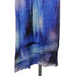 Lavender Brown  Silk Watercolor Abstract Mini Dress Pockets Racerback Size S Photo 3