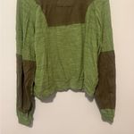 We The Free Free People Like New Green Quarter Zip Sweater: Size- Small Photo 6