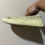 Coach Norfolk Tassel Loafer Flats 9B Tan Beige Yellow Studded Nubuck NWOB U Size 9 Photo 6