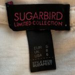 Sugarbird Limited Collection RARE Gaga Oh La La White 100% Cotton T-shirt, size 6 Photo 2