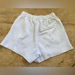 Aerie  Women’s Sz S White Fleece-Of-Mind High Waisted Shorts‎ Photo 5