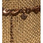 Juicy Couture  Copper Tone Necklace Double Strand Blue Green Beads Adjustable Photo 3