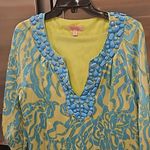 Lilly Pulitzer 💕💕 Alice Dress ~ Lurex Shine Lush Green Wild Orchid Print 10 Photo 5