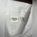 Rafaella  Weekend floral Embroidery white denim 3/4 sleeved jacket sz Large Photo 3