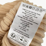 Sézane NWT  Remy Merino Ribbed Knit Short Sleeve Top | Sz Small | Light Beige Photo 11