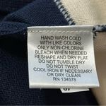 Vineyard Vines  Size S Navy Blue Cream Skater Hem Stripe Turtleneck Sweater Dress Photo 6