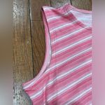 Talbots  Pink and White Striped Top Photo 5