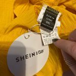 SheIn  Curve Vivid Eden Ruffle Trim Wrap Knot Side Cami Halter Dress Nwt Photo 1