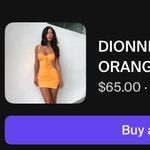 Outcast Dress Orange Size XS Photo 2