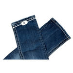 Miss Me Miss Me JB5151P55 Mid Rise Boyfriend Capri Dark Wash Blue Jeans sz 25 Photo 9