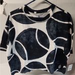 Free People NWT Movement Inspire Printed Tee - Racquet - Black Combo L Photo 7