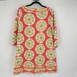 BODEN Ibiza Floral 100% Cotton Ribbon Trim Shift Dress‎ Size 10 Cottage Medium Pink Photo 8