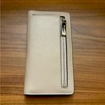 Kate Spade Canvas Long Wallet Tan/Black In Classic Style Photo 3