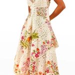 Farm Rio Scarves Eyelet Midi Dress Photo 3