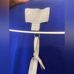 PURE Collection Royal Blue Long Sleeve Drape Waist Dress Size 8 Photo 3