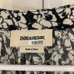 Zadig & Voltaire  Ecru Floral Print Tink Crepe Blouse XS EUC 🥰 Photo 1