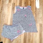 Jaclyn Smith  flamingo two piece pajama set size small Photo 0