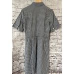 Nautica Black White Gingham Shirt Dress Short Sleeve Women’s Dress 10 Photo 4