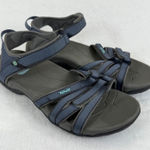 Teva Womens Hiking Sandals Blue Strappy Athletic Outdoor Shoes Size 10 Photo 0