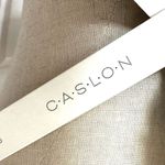 Caslon blue and white long striped linen blend fringed scarf NWT Photo 8