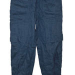 Magaschoni magashoni navy linen pants jogger cargo minimal career natural quite Luxury boho Photo 0