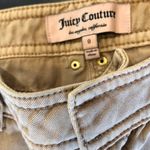 Juicy Couture  tan‎ khaki zip up cropped jeans Photo 3