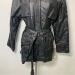 Vintage dead stock NWT Monroe & Main leather coat jacket Black Size L Photo 1