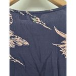 Roxy  Bright Daylight Short Sleeve Maxi Dress Floral Print Small Blue & Pink Boho Photo 4