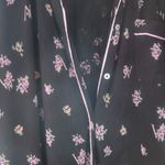 Victoria's Secret heavenly by victoria pj's nightgown floral flowers in black, pink and green size large. Photo 2