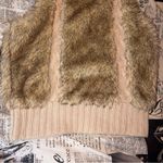 Forever 21 love21 Tan and Brown Faux Fur Vest Photo 2