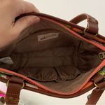 Sakroots  Straw Bag Handbag Purse Floral Print Butterfly Appliqué Peace Dangle Photo 7