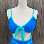 Blooming Jelly  Blue High Waisted Two Piece Bikini Swimsuit Size M Photo 1