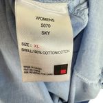 Woolrich 100% Cotton Blue Lightweight Knee Length Pullover Tank Dress Size XL Photo 6