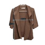 Vintage Women’s Open Front Cardigan Wool Blend 3/4 Sleeve Sweater Granola Office Brown Size undefined Photo 2