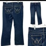 Wrangler Flared Western Jeans Womens Size 13/14 X 32 Dark Wash 10MWZAR Stretch Photo 1