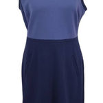 Lands' End  Blue Sheath Dress Size 10 Petite Classic Sleeveless Blue Dress Photo 0