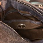 Francesco Biasia Blue Leather Hobo 2 Way Convertible Shoulder Messenger‎ Bag Photo 6