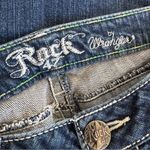Wrangler Rock 47 by Wings Embroidered Ultra Low Rise Bootcut Jeans Sz 7/8 Photo 7