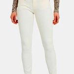R13  Kate Mid-Rise Skinny Jeans in Rinsed White Gray Splatter Size 26 NWOT Photo 0