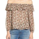 J.O.A. Revolve Floral Off The Shoulder Blouse Photo 0
