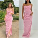 House Of CB House of‎ CB Adrienne Pink Quartz Strapless Gown NWOT size XL Photo 0