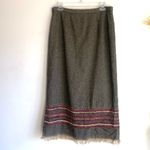 Sag Harbor Vintage  Boho Fringe Hem Maxi Length Skirt Sz 12 Photo 2