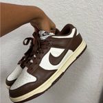 Nike  Men's Chocolate Brown and White Sneakers Photo 3
