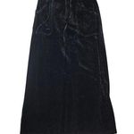 J.Jill NWT The Art and Craft of 100% Rayon Velvet Skirt Black Sz 2P Photo 0